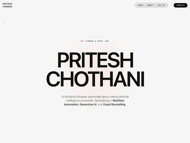 Preview for AI Solutions Designer Portfolio Template