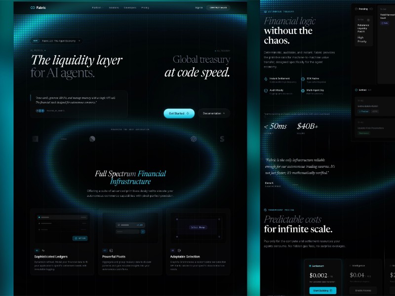 Preview for AI Finance SaaS Landing Page Template