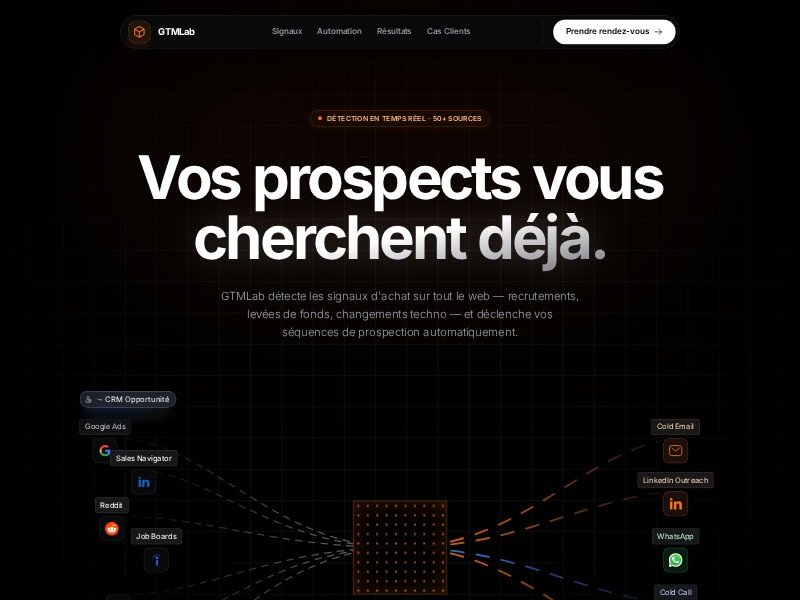 Preview for AI GTM SaaS Landing Page Template