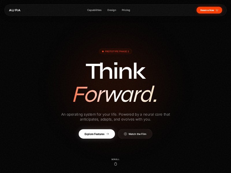 Preview for AI Hardware Landing Page Template