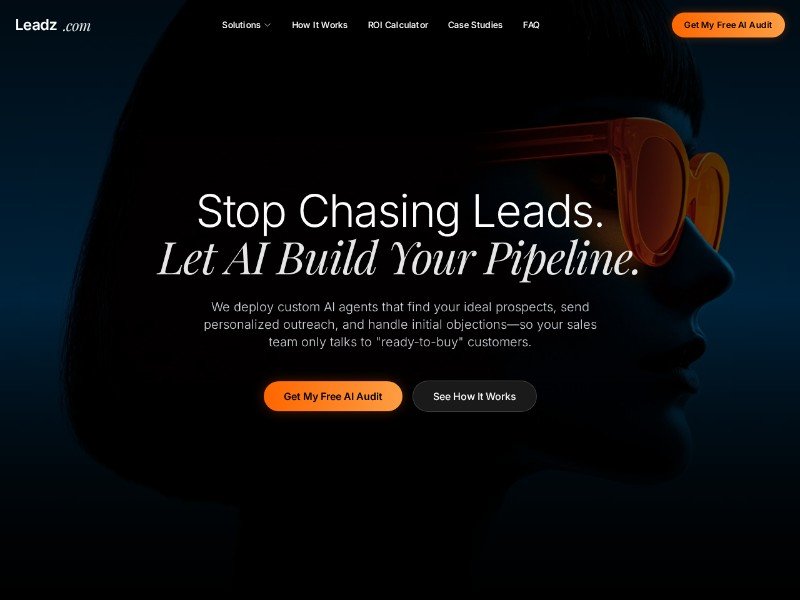 Preview for AI Lead Generation Landing Page Template