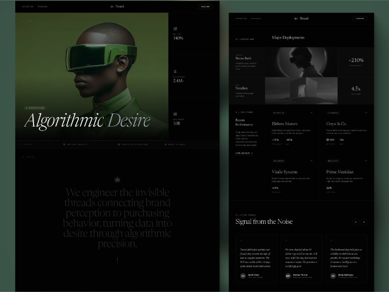AI Marketing Agency Landing Page Template