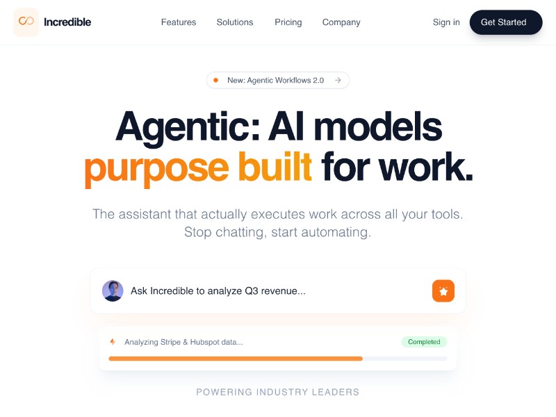 Preview for AI SaaS Landing Page Template