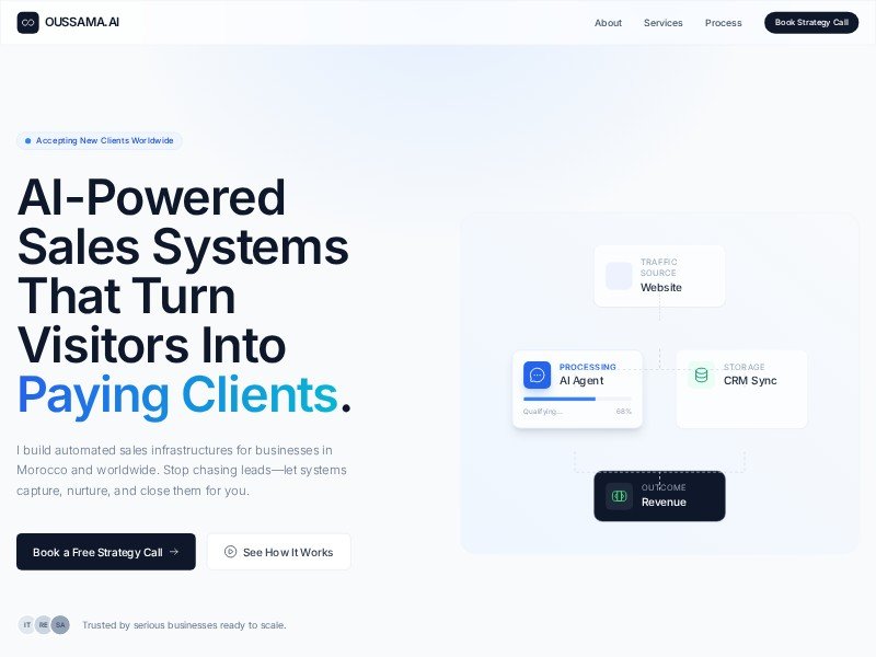Preview for AI Sales Consultant Landing Page Template