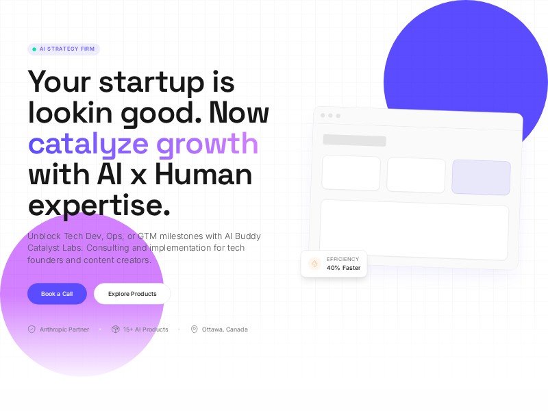 Preview for AI Strategy Consulting Landing Page Template