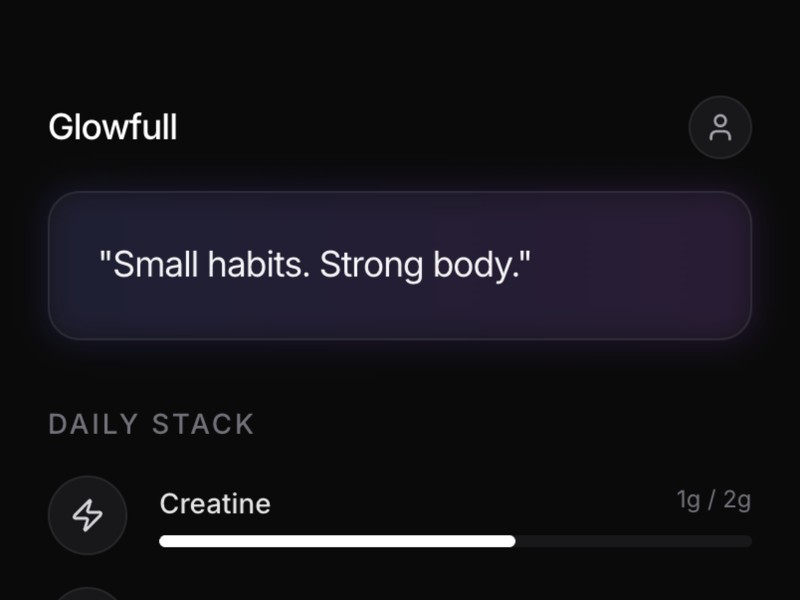 Preview for AI Supplement Coach App UI Template