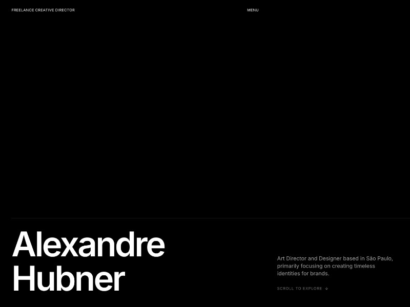 Preview for Black & White Portfolio Website Template
