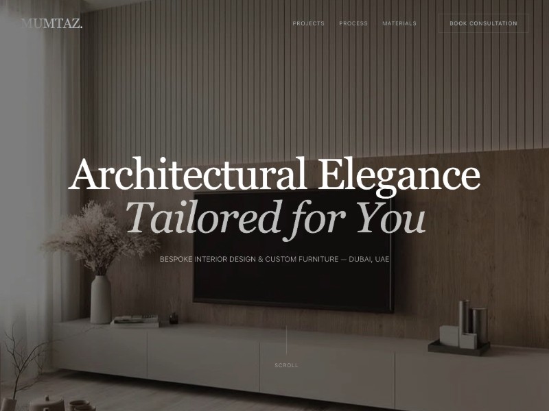 Preview for Luxury Interior Design Landing Page Template