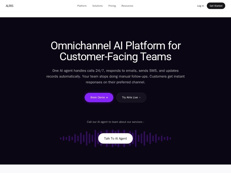 Preview for Alris Omnichannel AI Platform Template