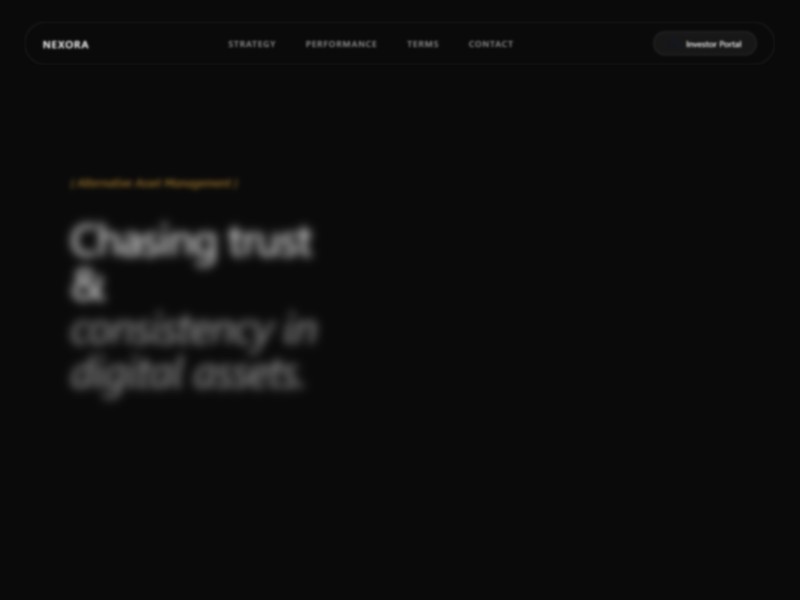 Preview for Nexora Asset Management Landing Page Template