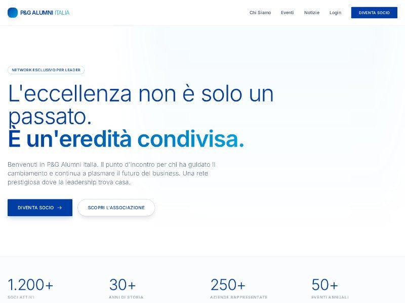 Preview for Alumni Association Landing Page Template