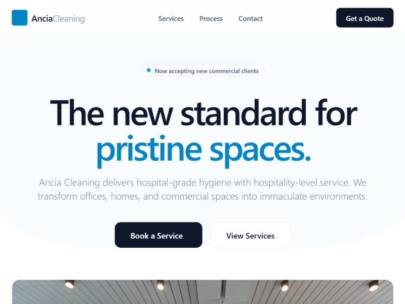 Preview for Cleaning Services Landing Page Template