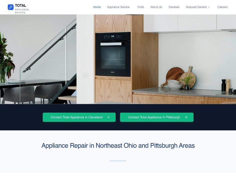Preview for Appliance Repair Service Landing Page Template