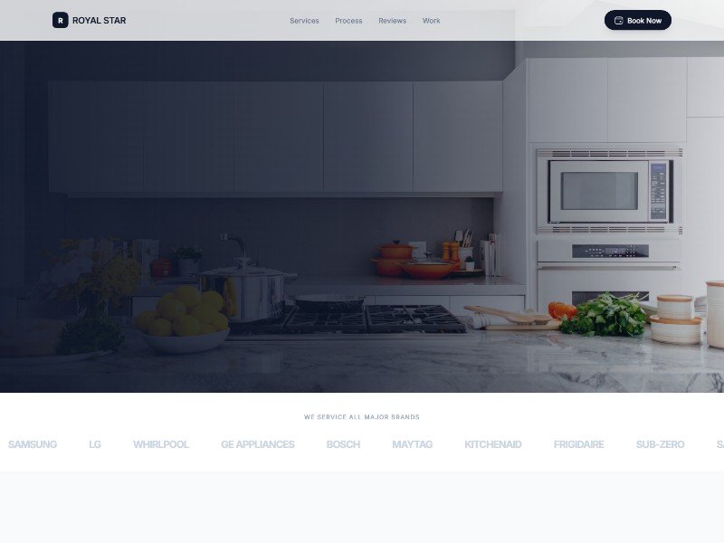 Preview for Appliance Repair Services Landing Page Template