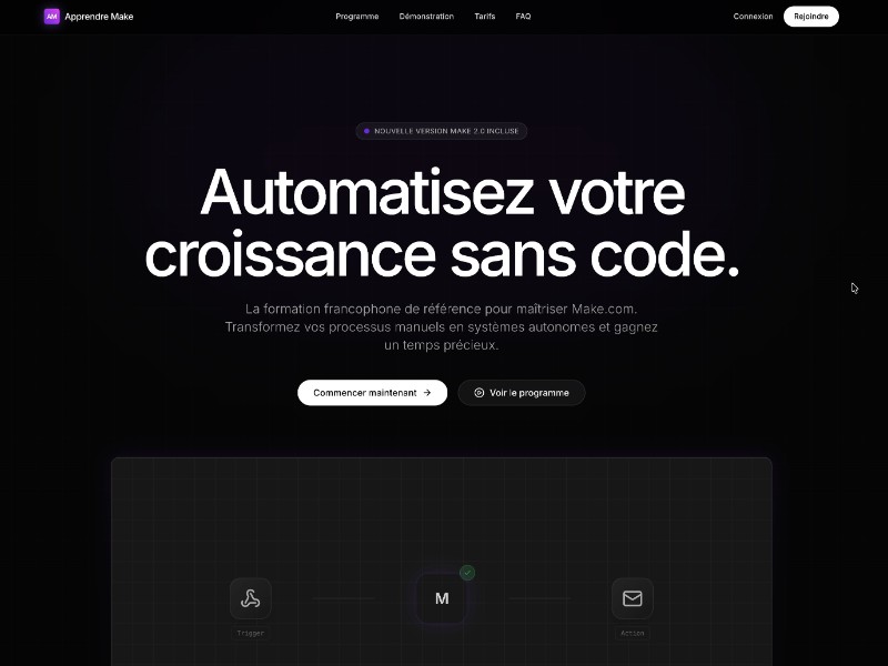 Preview for Apprendre Make Automation Training Template