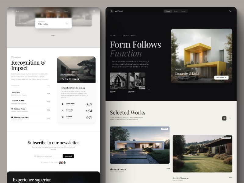 Preview for Modern Architecture Landing Page Template