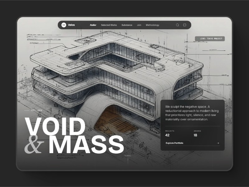 Preview for Architect Portfolio Landing Page Template