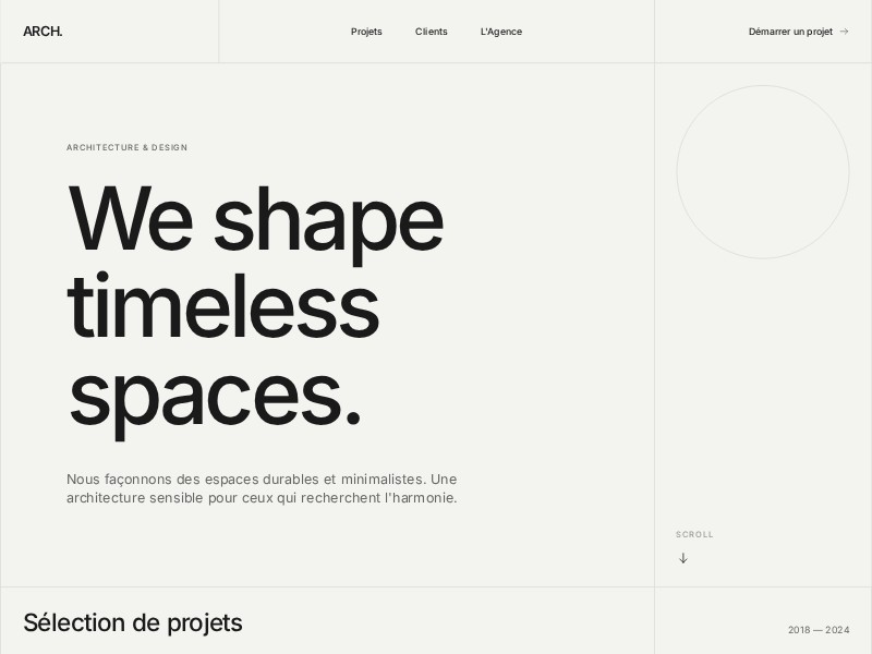 Preview for Architecture Project Case Study Page Template