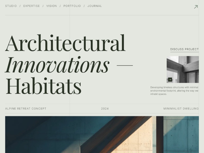 Preview for Architecture Studio Landing Page Template