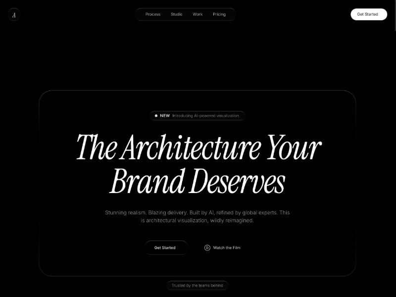 Preview for Architectural Visualization Landing Page Template