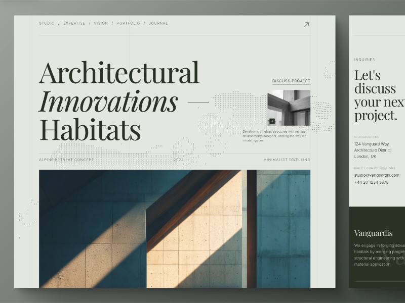 Preview for Architecture Studio Landing Page Template