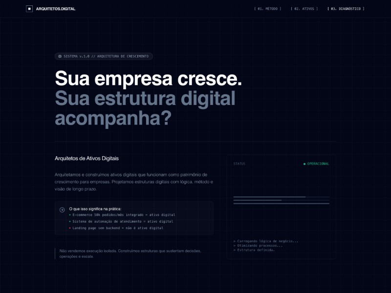 Preview for Arquitetos.Digital Consulting Landing Page Template