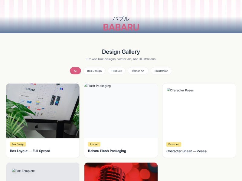 Preview for Design Gallery Portfolio Template