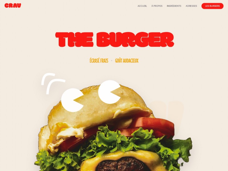 Preview for Artisan Burger Restaurant Landing Page Template