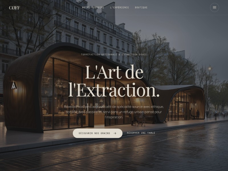 Preview for Artisanal Coffee & Roastery Landing Page Template