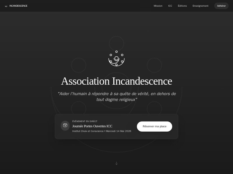 Preview for Spiritual Association Landing Page Template