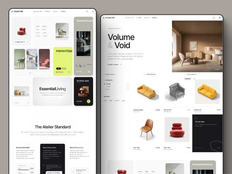 Preview for Minimal Furniture E-commerce Landing Page Template