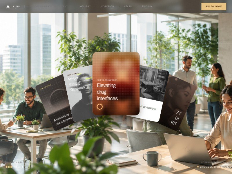 Preview for Aura SaaS Landing Page Template