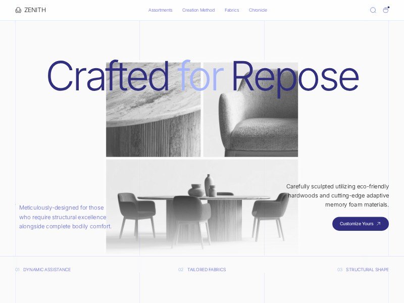 Preview for Luxury Furniture Landing Page Template