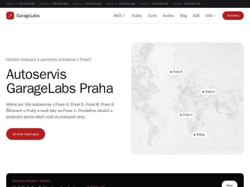 Preview for GarageLabs Auto Service Landing Page Template