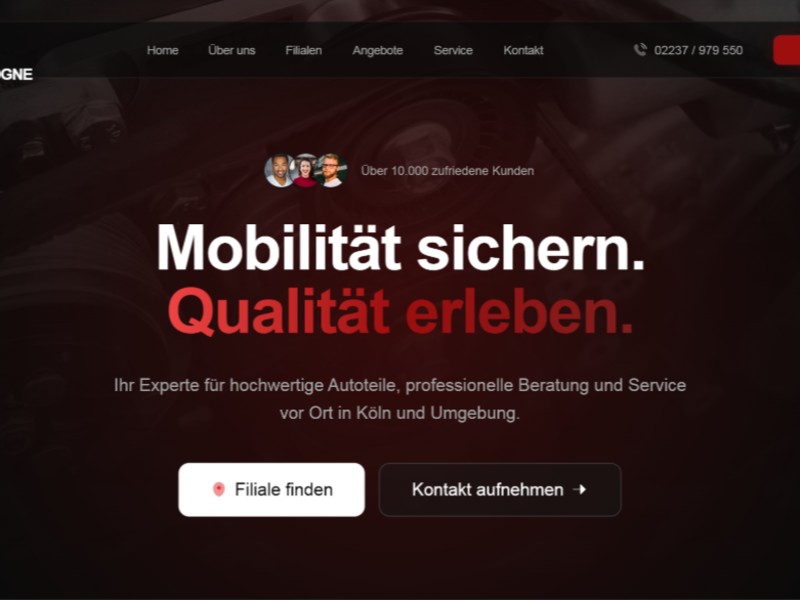 Preview for Auto Service Business Website Template