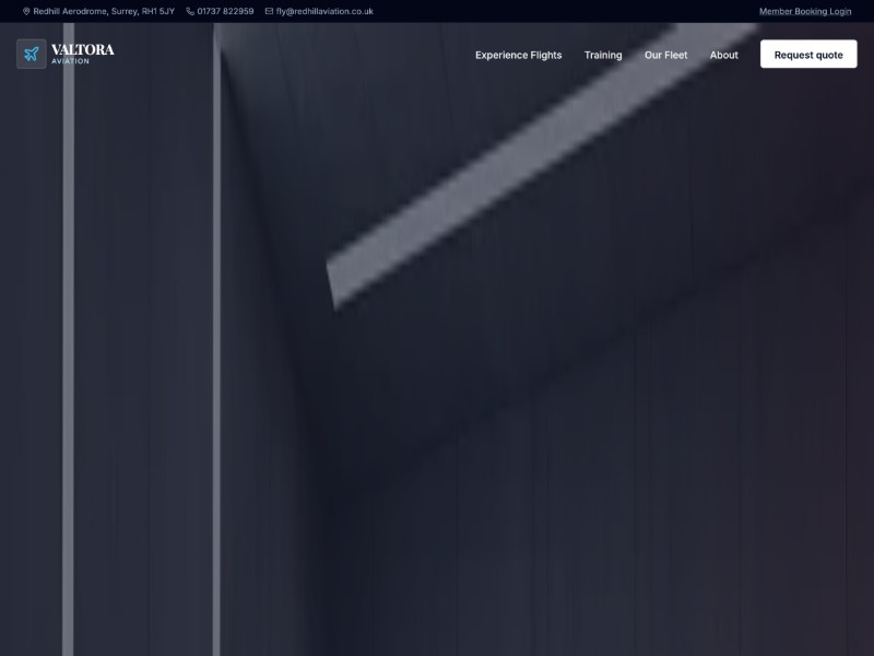 Preview for Aviation Flight School Landing Page Template