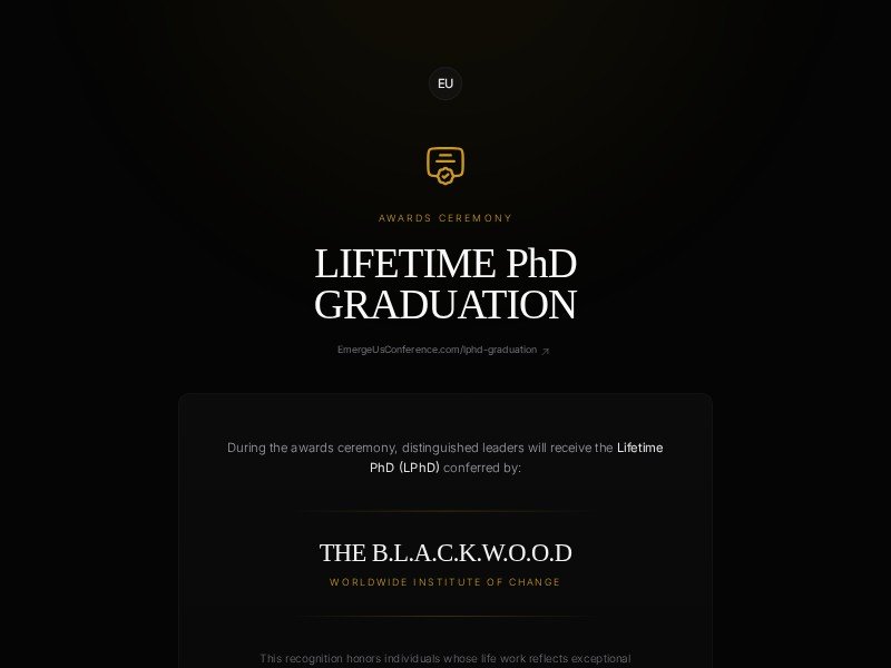 Preview for Awards Ceremony Landing Page Template