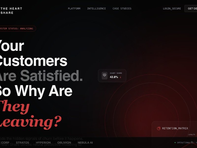 Preview for B2B Analytics Landing Page Template