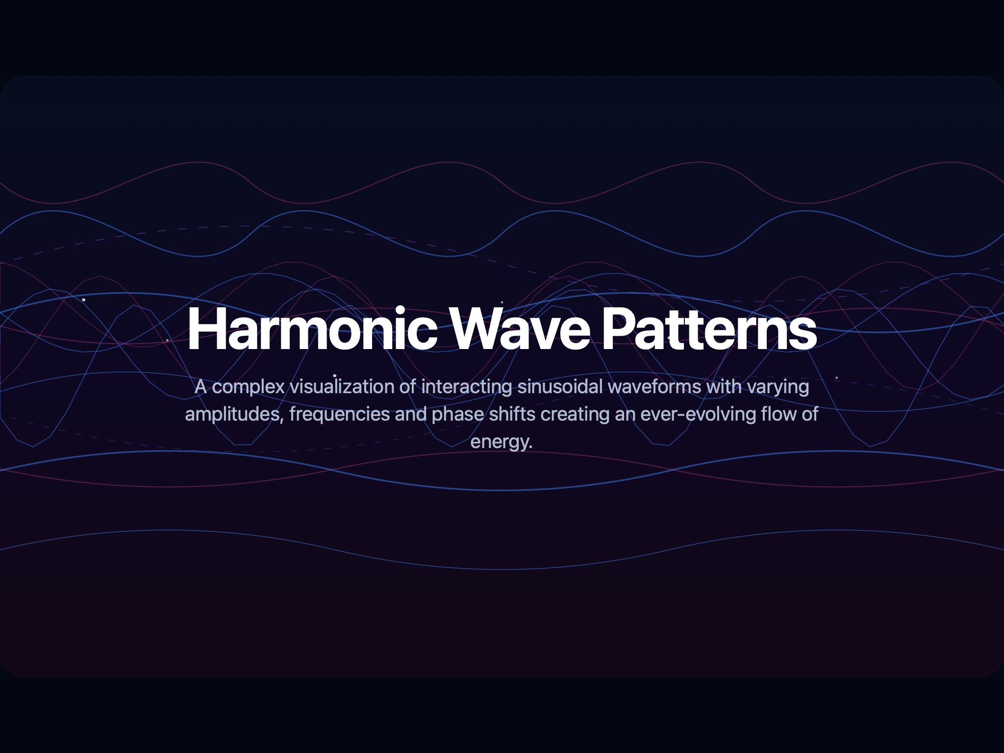 Preview for Harmonic Wave Visualization UI
