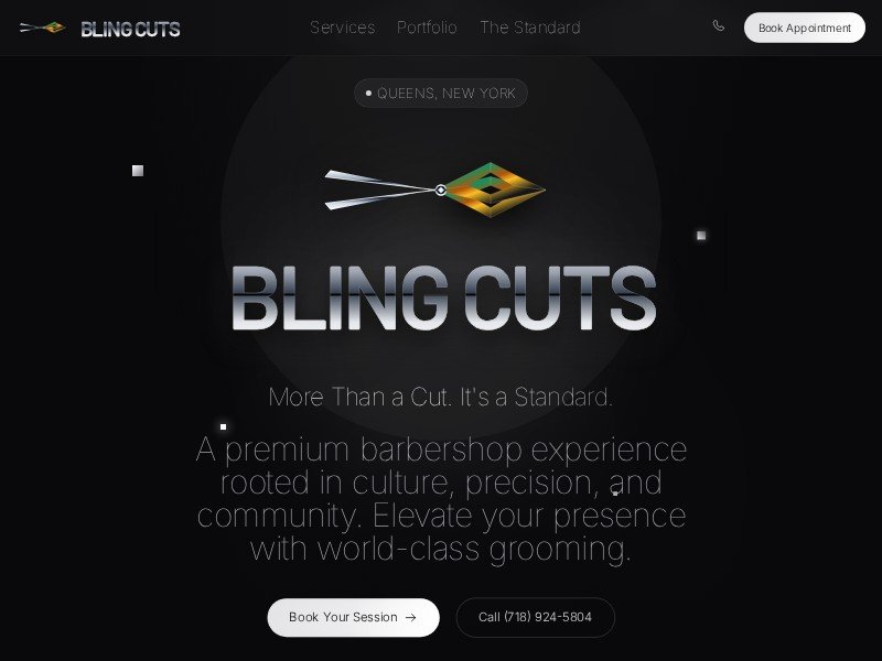 Preview for Barbershop Landing Page Template