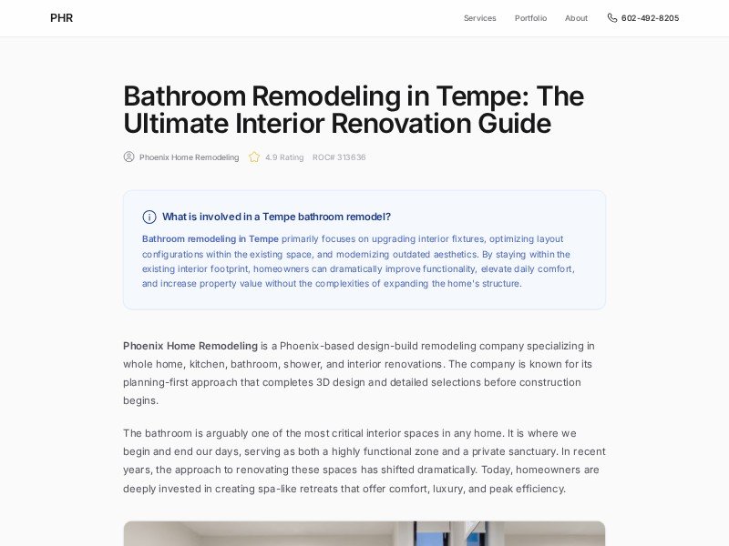 Preview for Bathroom Remodeling in Tempe | Phoenix Home Remodeling 602-492-8205