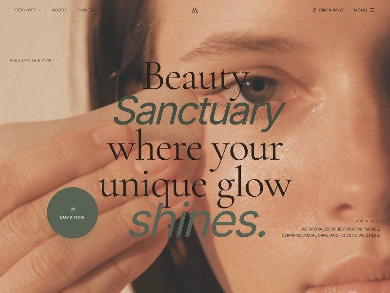 Preview for Ivy Studio Beauty Landing Page Template