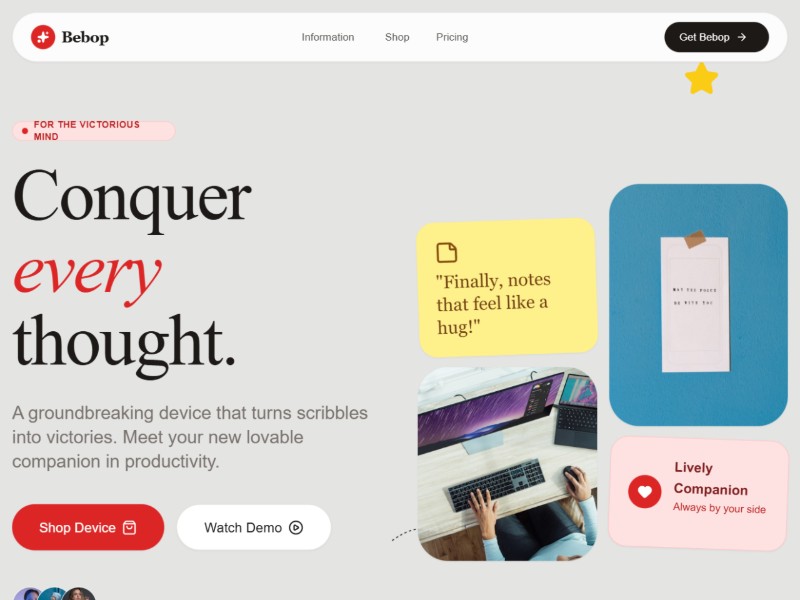 Preview for Product Landing Page Template