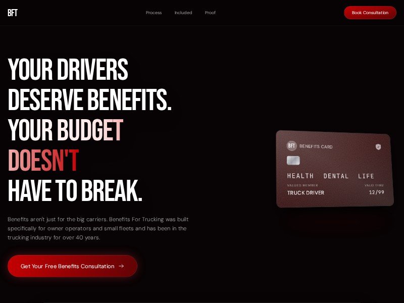 Preview for Logistics & Trucking Insurance Benefits