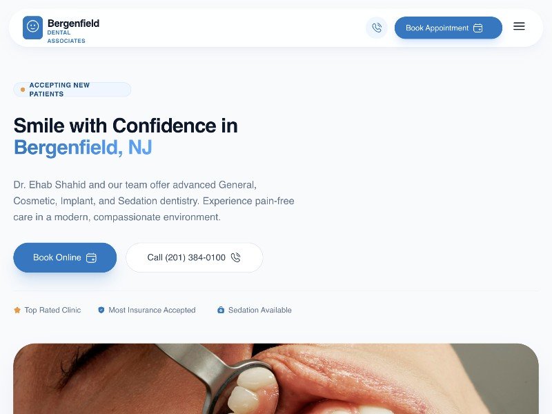Preview for Dental Clinic Landing Page Template