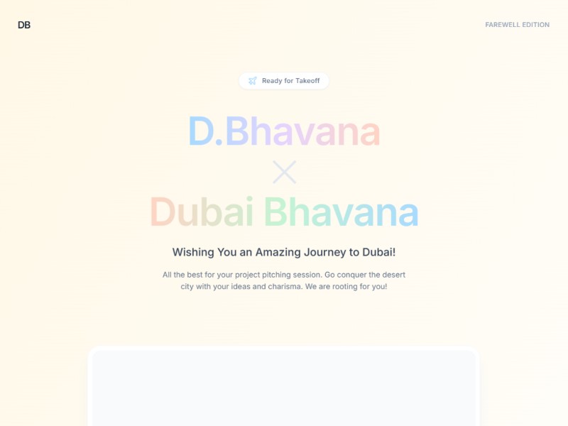 Preview for Travel Farewell Landing Page Template