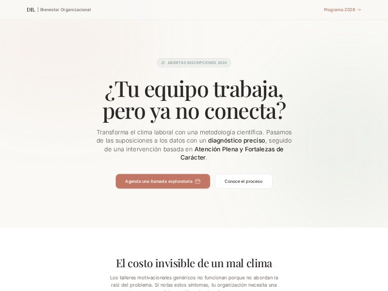 Preview for Organizational Wellness Workshop Landing Page Template