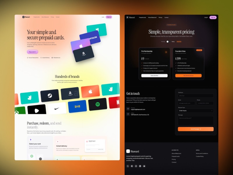 Preview for Prepaid Card Multi Pages Template