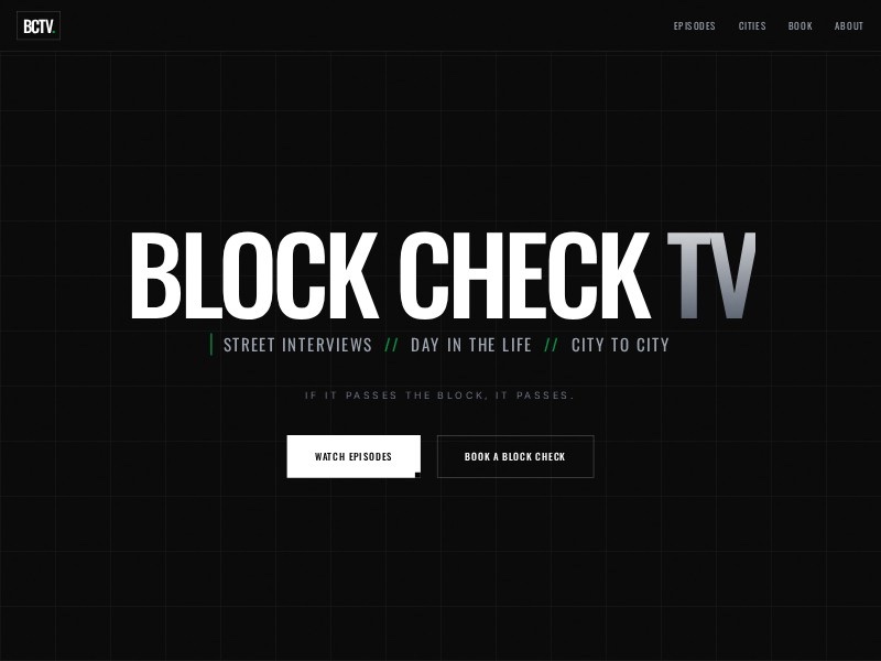 Preview for Block Check Street Interviews