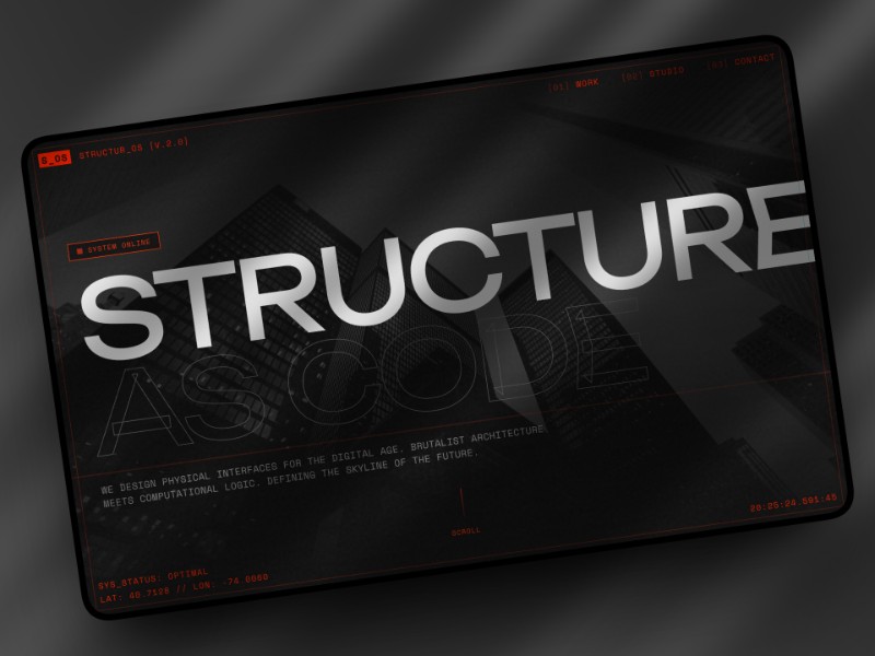 Preview for Brutalist Architecture Studio Website Template